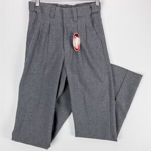 Adams Men's Umpire Pants 28W Comfort Strech Gray Pleated Expandable Waist BBSB